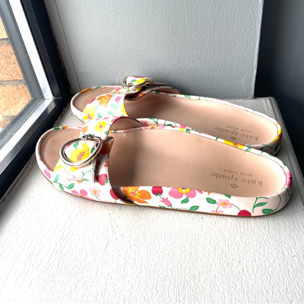 Kate Spade floral slides